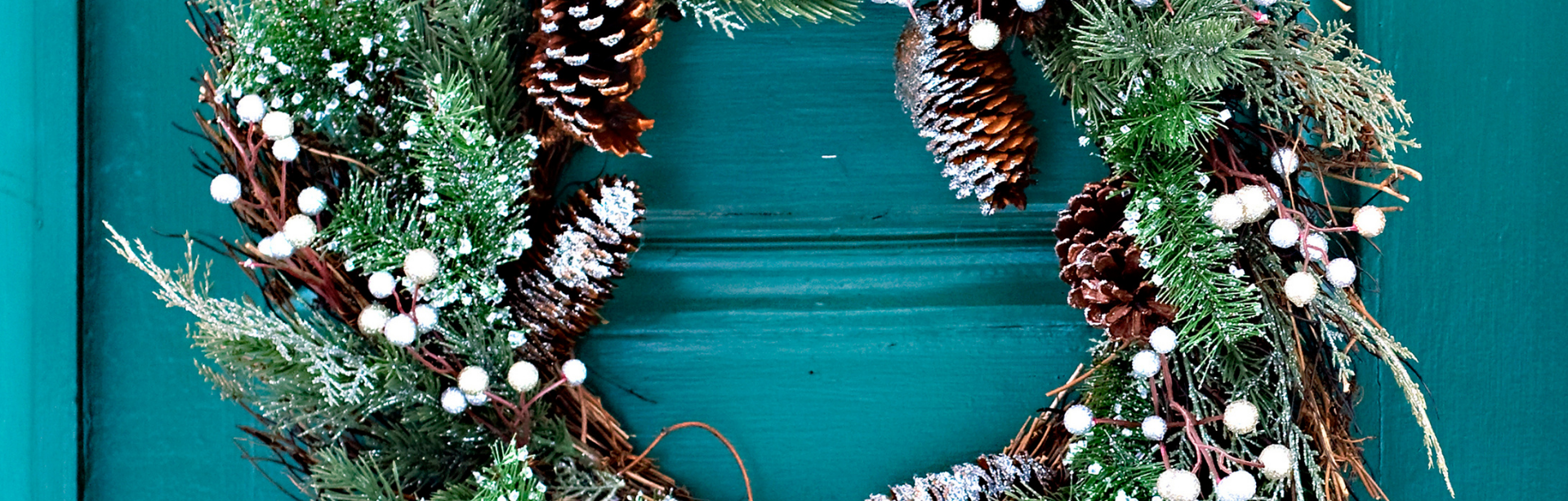 christmas wreath door
