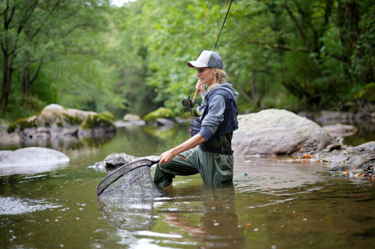 Game Fishing in River